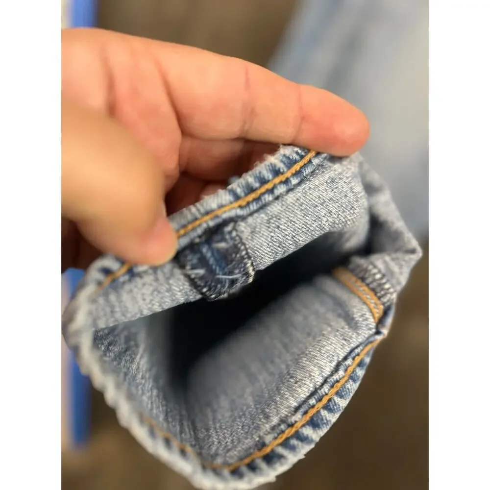 Levi's 511 Denim Jeans Mens 36x34 Blue White Oak Cone Denim‎ Vintage